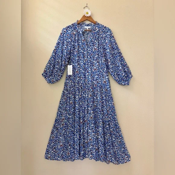 Apiece Apart Blue Trinidad Maxi Dress - Picture 3 of 8